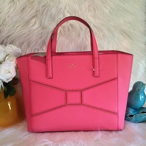 NWT KATE SPADE CUTE SMALL FRANCISCA FLAMINGO TOTE